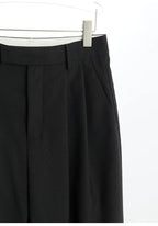 Wool Wide-Leg Trousers for Women - Casual Party Pants