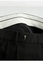 Wool Wide-Leg Trousers for Women - Casual Party Pants
