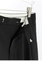 Wool Wide-Leg Trousers for Women - Casual Party Pants
