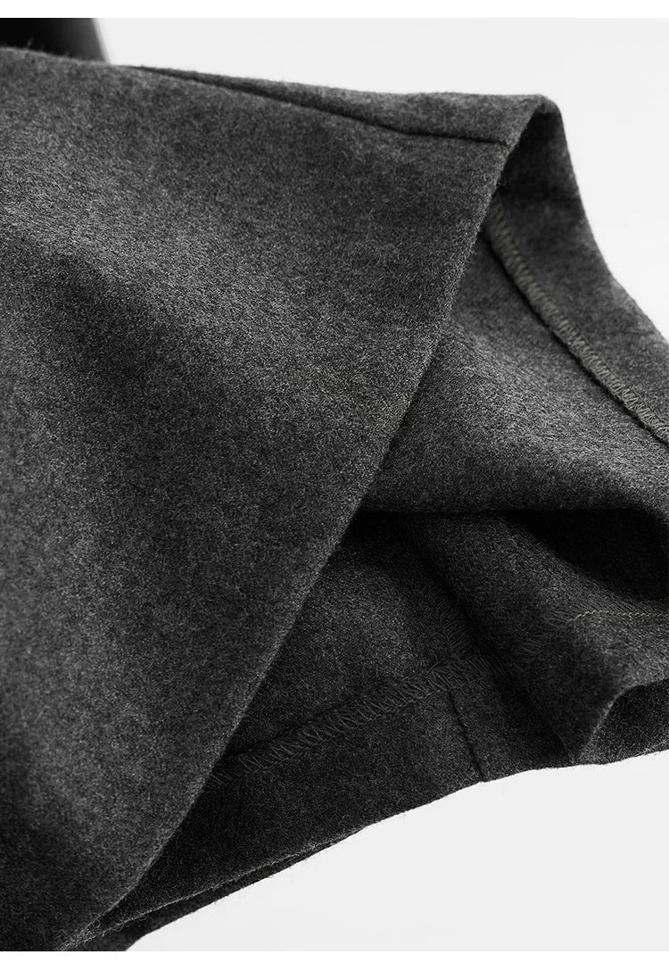 Wool Wide-Leg Trousers for Women - Casual Party Pants