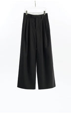 Wool Wide-Leg Trousers for Women - Casual Party Pants