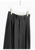 Wool Wide-Leg Trousers for Women - Casual Party Pants