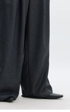 Wool Wide-Leg Trousers for Women - Casual Party Pants