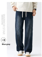 Men's Casual Loose Straight Jeans - 100% Cotton