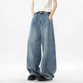 IEFB Wide Leg Baggy Men's Denim Pants - Summer Style