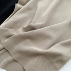 Mock Neck Solid Knit Vest for Office Ladies