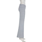 Flare Bootcut Pants for Women - Slim Low-Waisted Design