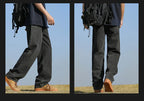 Loose Polyester Men's Jeans for Casual Spring and Autumn