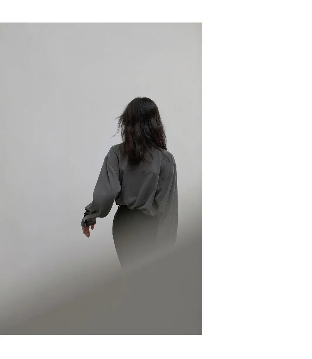 Korean Oversized Blouse with Detachable Tie for Women