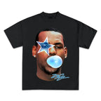 Vintage Hip-Hop Graphic T-Shirt for Men - Cotton Tee