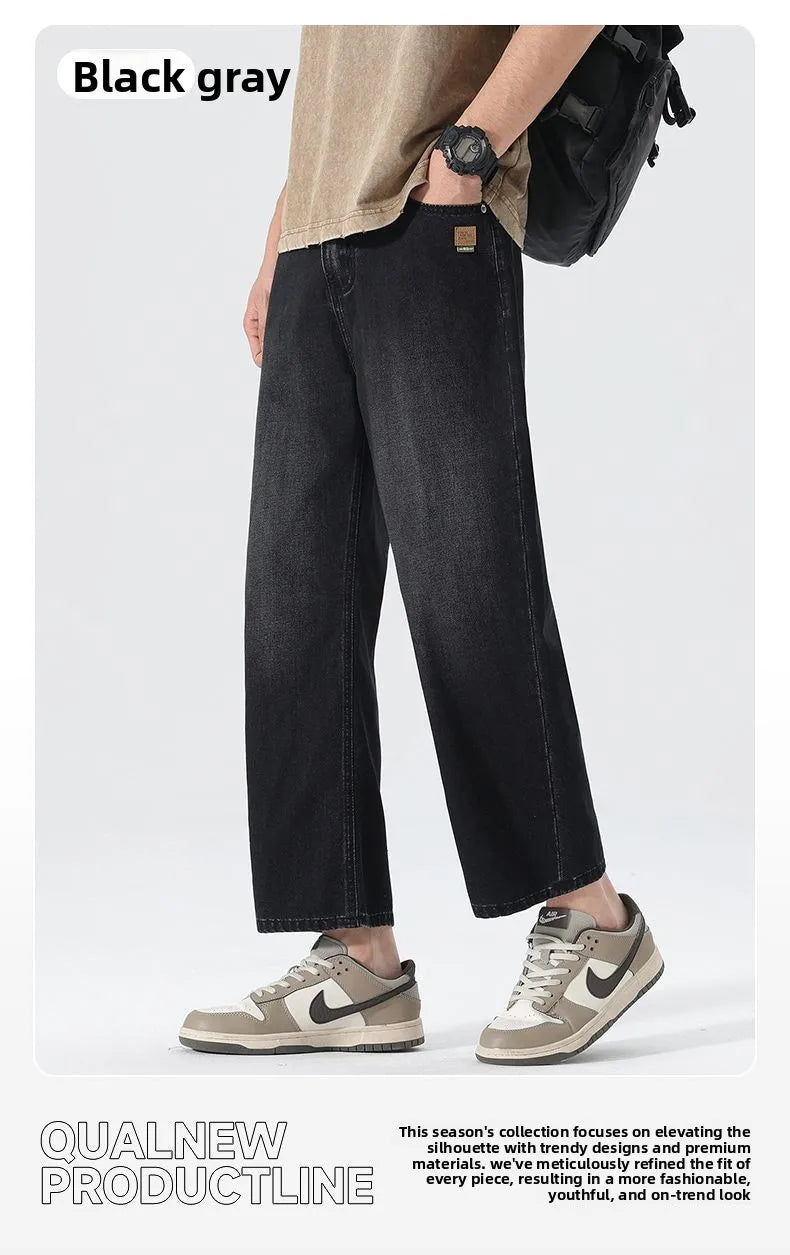 Men's American Retro Baggy Wide Leg Denim Jeans