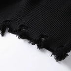 Oversized Letter Jacquard Knit Pullover for Women