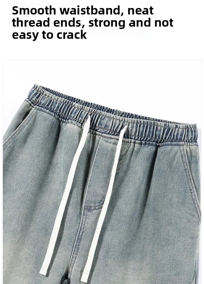 Men's Casual Loose Straight Jeans - 100% Cotton