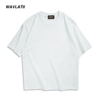 WAVLATII 260 GSM Casual Oversized T-Shirts for Men