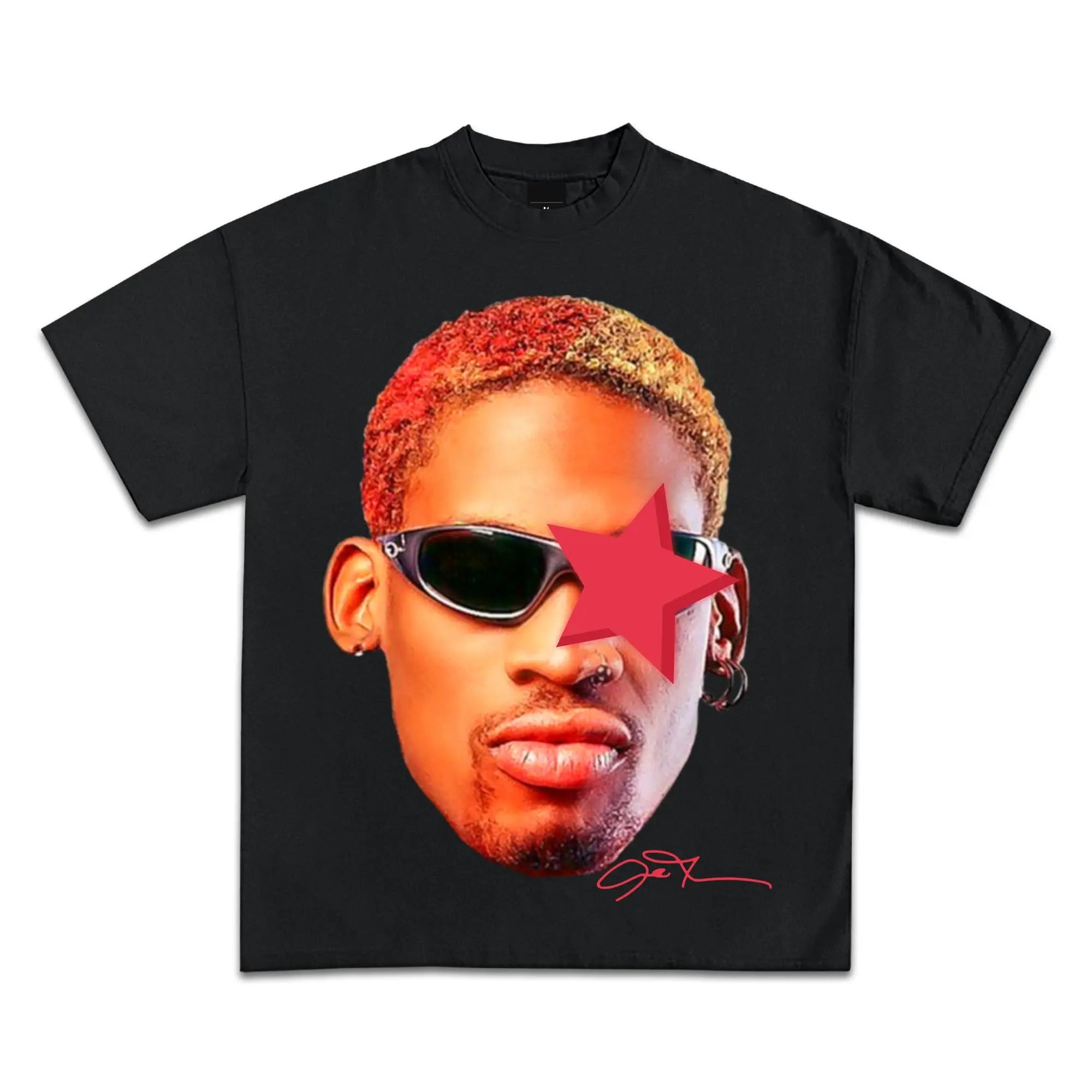 Vintage Hip-Hop Graphic T-Shirt for Men - Cotton Tee