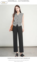 High-Waisted Lightweight Cropped Pants for Women