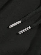 Men's Black Gothic Jogging Pants for Autumn and Winter