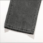Loose Polyester Men's Jeans for Casual Spring and Autumn