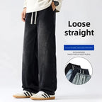 Men's Casual Loose Straight Jeans - 100% Cotton