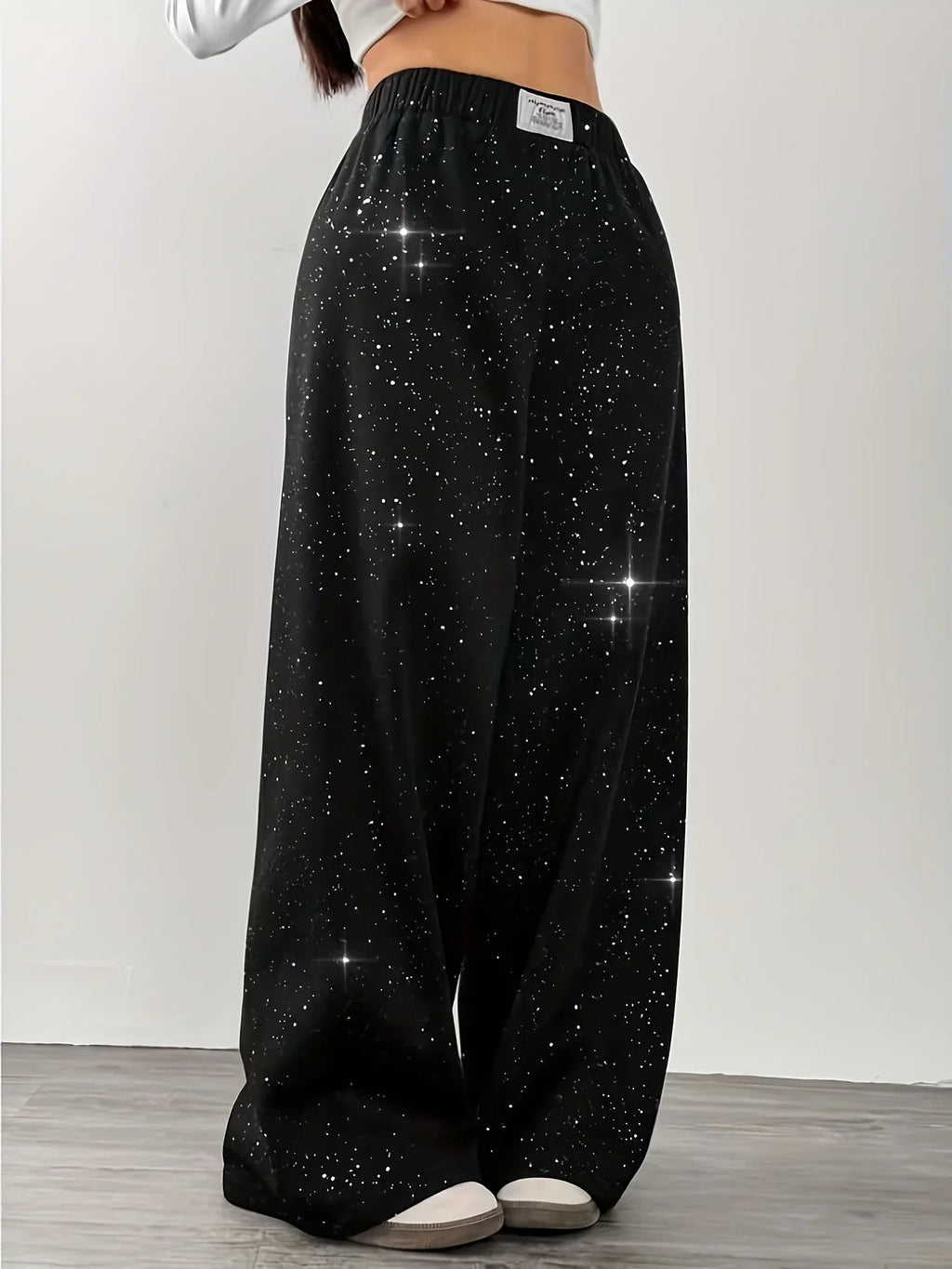 Casual Women's Floor Length Knit Pants in Polyester