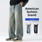 Men's Casual Loose Straight Jeans - 100% Cotton