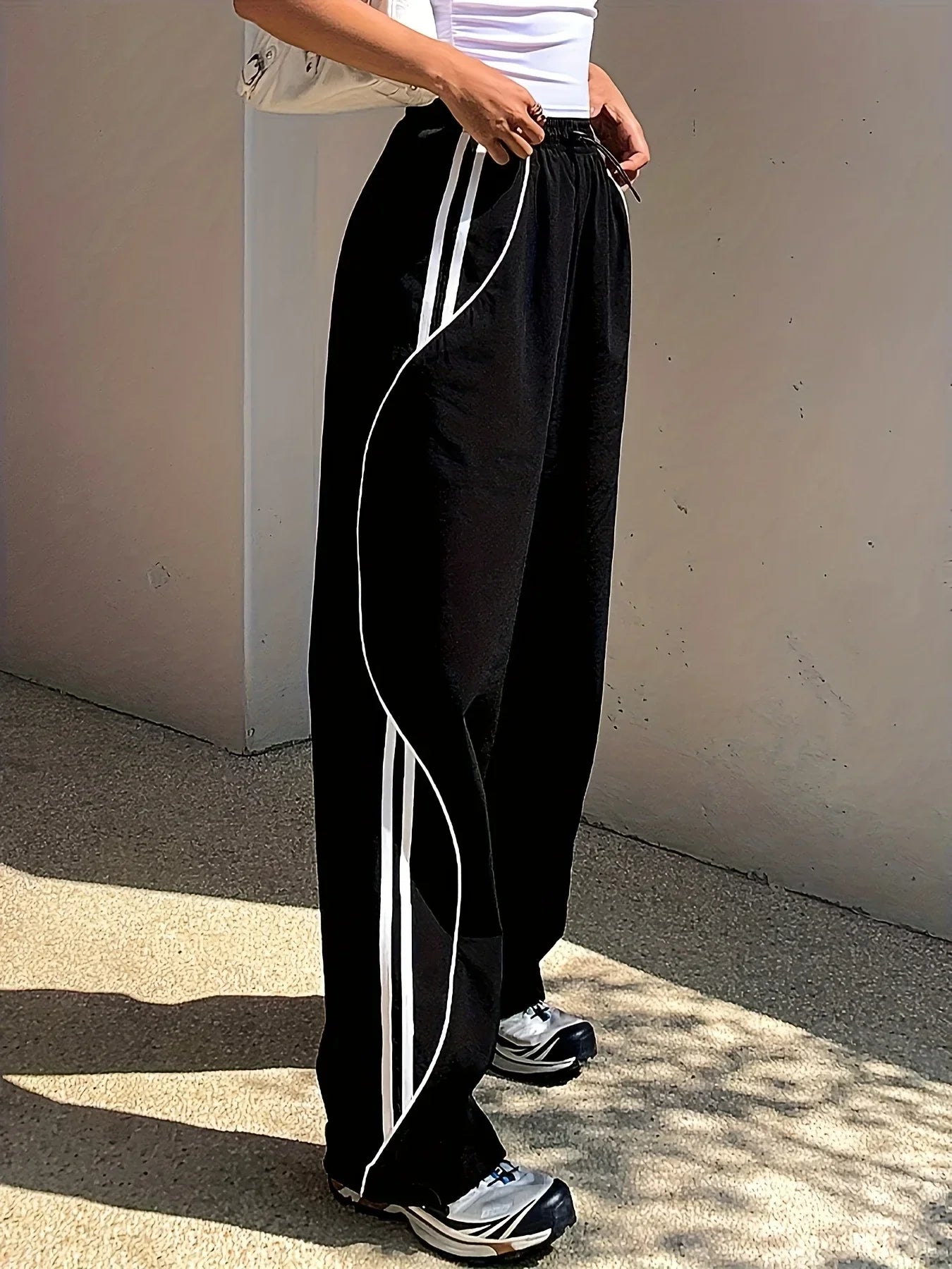 Women's Casual Floor-Length Pants in Polyester