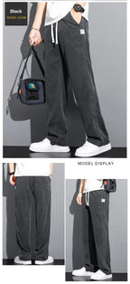 Men's Summer Loose Lyocell Jeans with Drawstring Waist