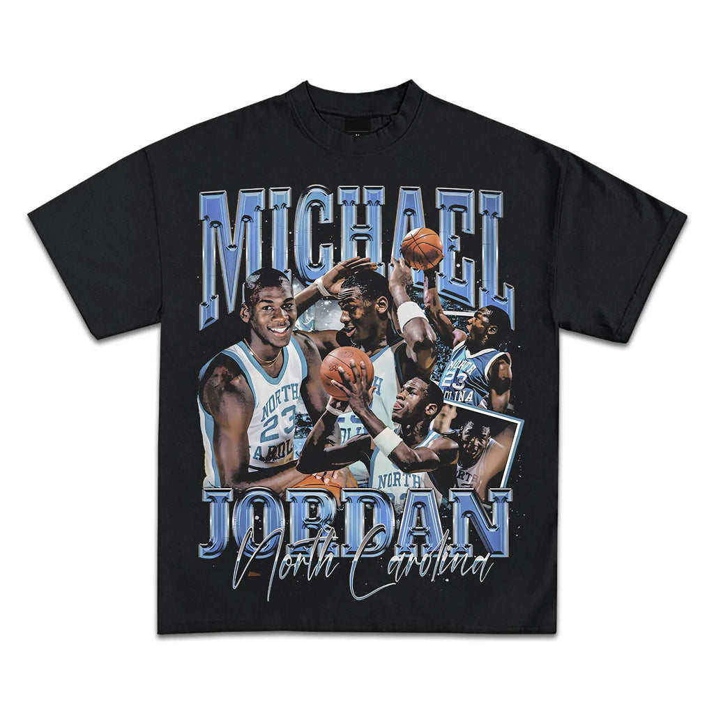 Vintage Hip-Hop Graphic T-Shirt for Men - Cotton Tee