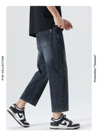Men's American Retro Baggy Wide Leg Denim Jeans