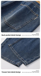 Men's American Retro Baggy Wide Leg Denim Jeans