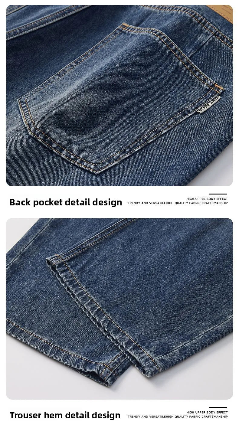Men's American Retro Baggy Wide Leg Denim Jeans