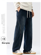 Men's Casual Loose Straight Jeans - 100% Cotton