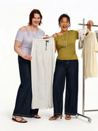 DUSHU Women’s High Waist Wide Leg Pants for Summer