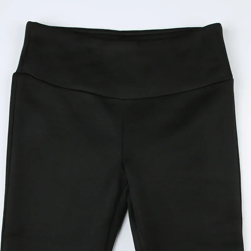 Flare Bootcut Pants for Women - Slim Low-Waisted Design