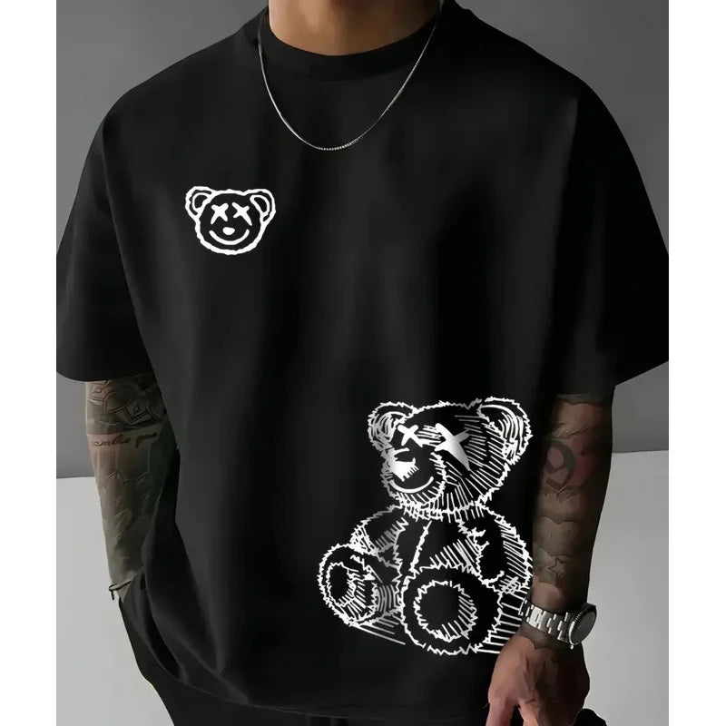 Men's Polyester Casual Summer Tees - Soft & Quick Dry