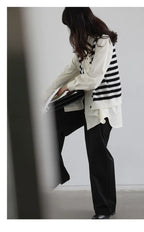 Korean Oversized Blouse with Detachable Tie for Women