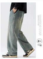 Men's Casual Loose Straight Jeans - 100% Cotton