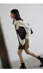 Korean Oversized Blouse with Detachable Tie for Women