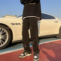 Y2K Embroidered Straight Denim Jeans for Men