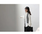 Korean Oversized Blouse with Detachable Tie for Women