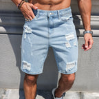 Water Buffalo Denim Casual Shorts for Men - Summer Style