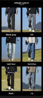Loose Polyester Men's Jeans for Casual Spring and Autumn