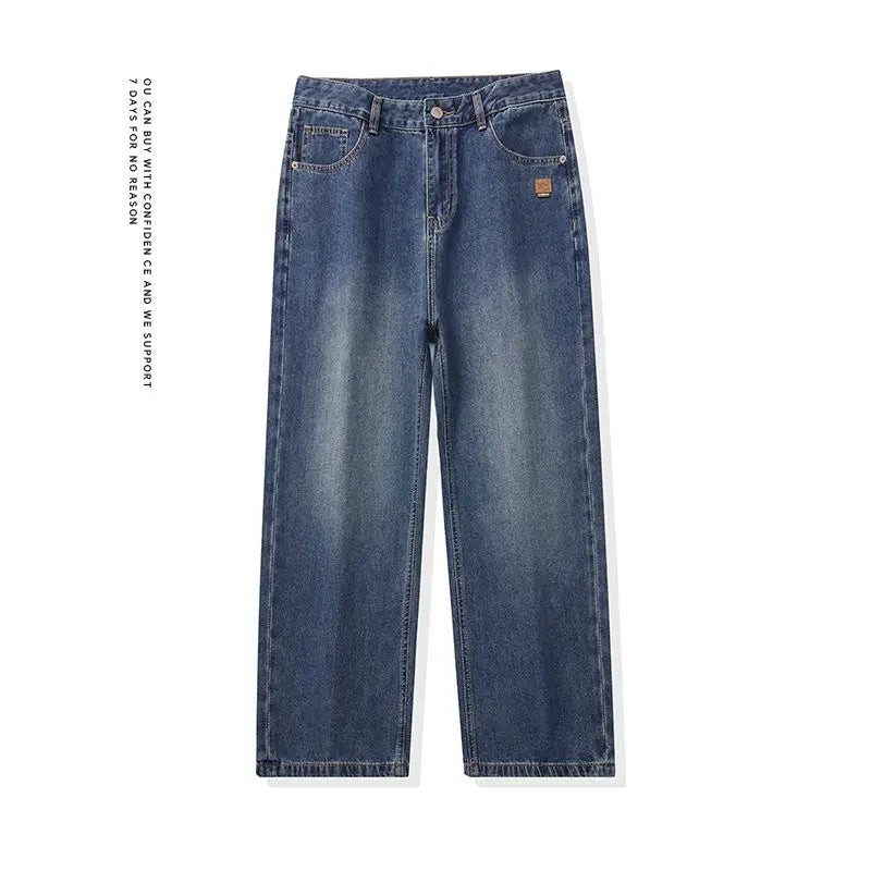 Men's American Retro Baggy Wide Leg Denim Jeans