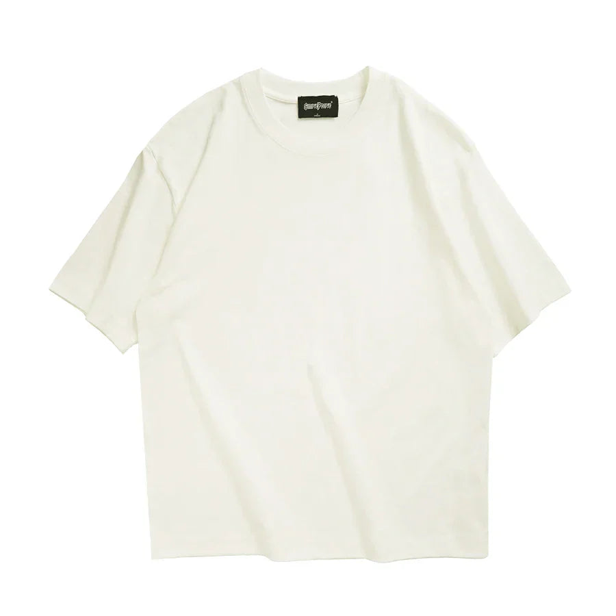 WAVLATII 260 GSM Casual Oversized T-Shirts for Men
