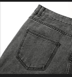 Loose Polyester Men's Jeans for Casual Spring and Autumn
