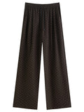 DUSHU Women’s High Waist Wide Leg Pants for Summer
