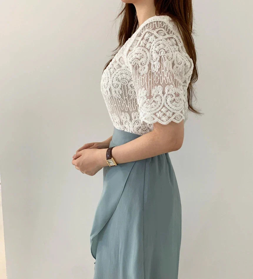 Bohemian Sheer Lace Blouse Cardigan for Women
