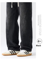 Men's Casual Loose Straight Jeans - 100% Cotton