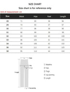 Men's Casual White Polyester Loose Trousers