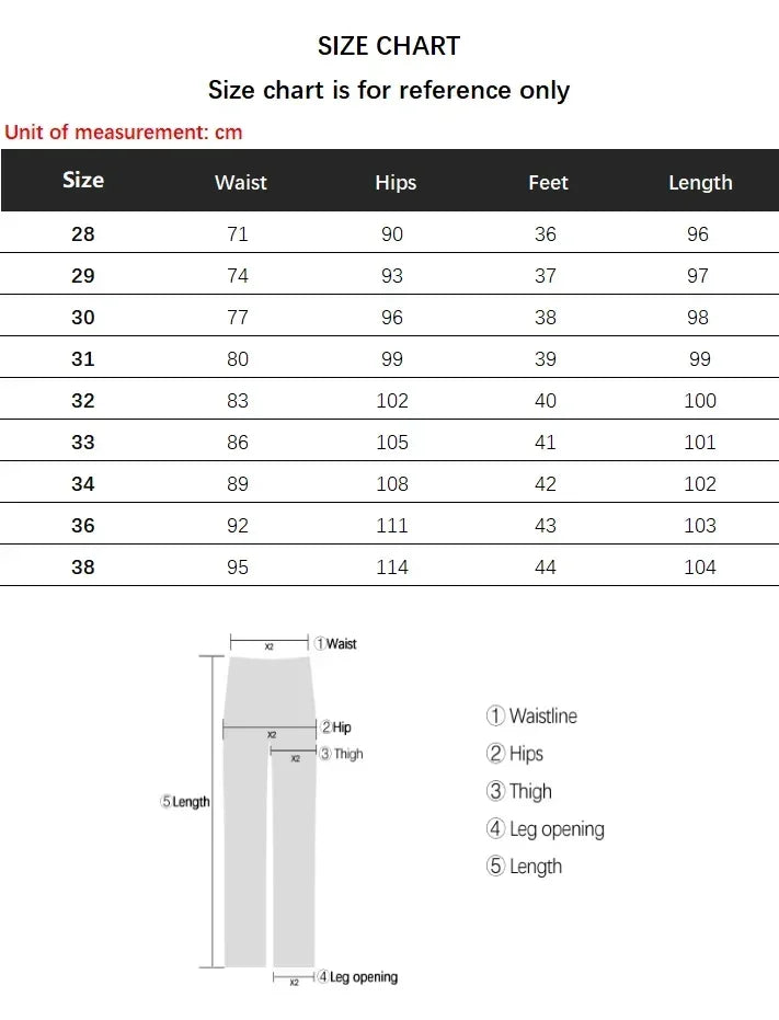 Men's Casual White Polyester Loose Trousers